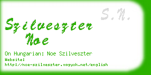 szilveszter noe business card